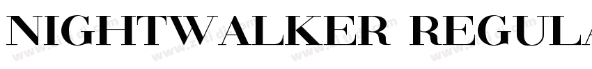 NightWalker Regular字体转换